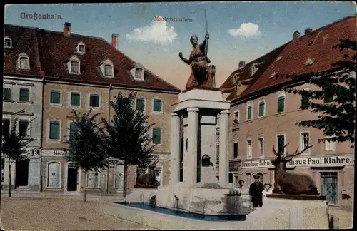 Ak Großenhain Sachsen, Marktbrunnen, Paul Klahre