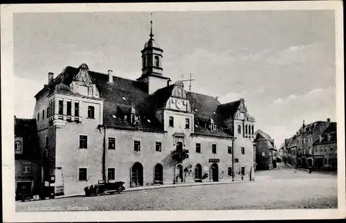 Ak Lommatzsch in Sachsen, Rathaus