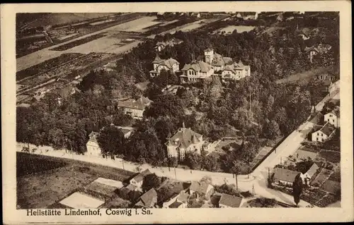 Ak Coswig in Sachsen, Fliegeraufnahme der Heilstätte Lindenhof