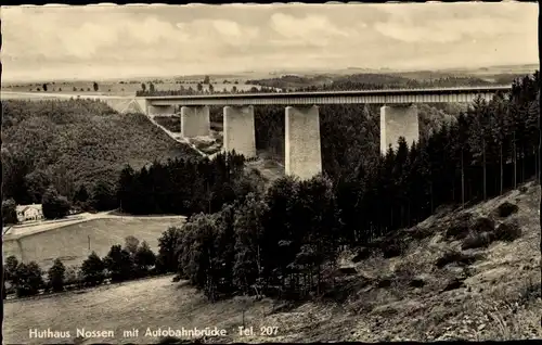 Ak Nossen in Sachsen, Autobahnbrücke