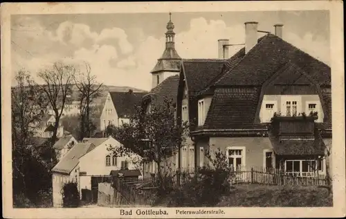 Ak Bad Gottleuba in Sachsen, Peterswaldstraße