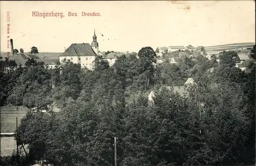 Ak Klingenberg im Erzgebirge Sachsen, Totalansicht