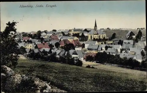 Ak Altenberg im Erzgebirge, Totalansicht