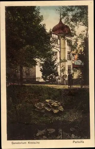 Ak Kreischa bei Dresden, Sanatorium, Parkvilla