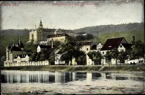 Ak Untermhaus Gera in Thüringen, Schloss Osterstein