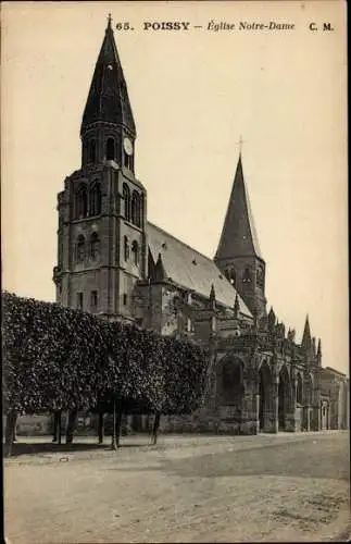 Ak Poissy-Yvelines, Kirche Notre-Dame