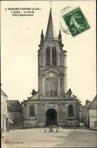 Ak Montfort l'Amaury Yvelines, Kirche, le Porche