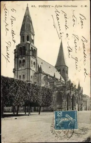 Ak Poissy-Yvelines, Kirche Notre-Dame