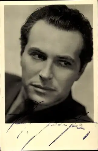 Foto Ak Schauspieler Richard Häussler, Portrait, Autogramm