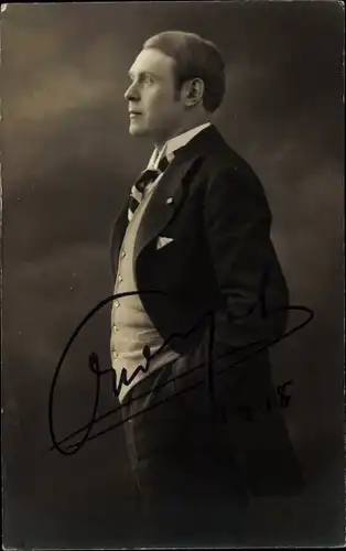 Foto Ak Schauspieler? Otto Wagel, Portrait, Autogramm