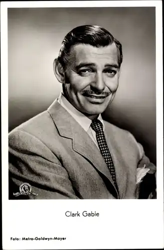 Ak Schauspieler Clark Gable, Portrait, Metro Goldwyn Mayer