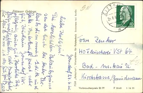 Ak Jonsdorf in Sachsen, FDGB Ferienheim Jonashof