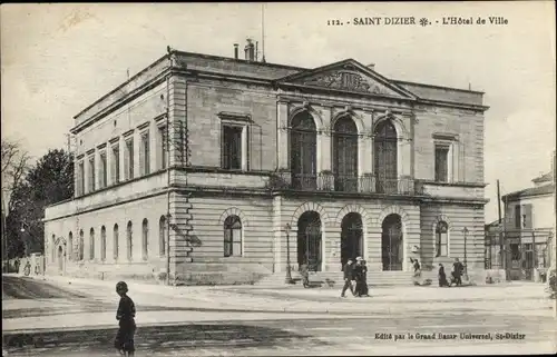 Ak Saint Dizier Haute Marne, Rathaus