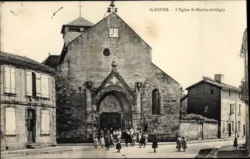 Ak Saint Dizier Haute Marne, Die Kirche St-Martin de Gigny