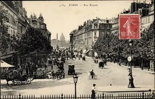 Ak Paris VIII., Rue Royale