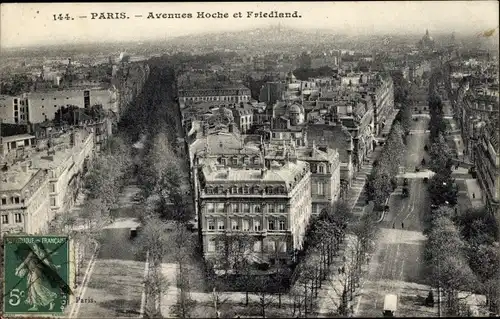 Ak Paris VIII., Avenue Hoche und Friedland