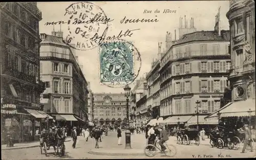 Ak Paris VIII., Rue du Havre