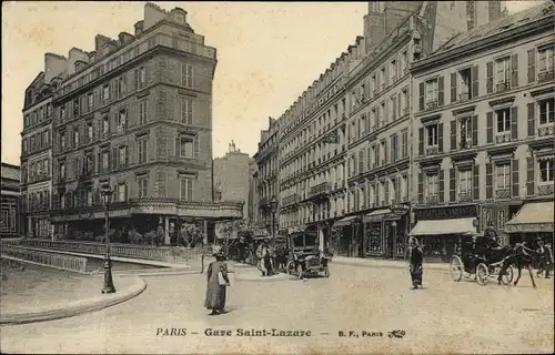 Ak Paris IX., Gare Saint-Lazare