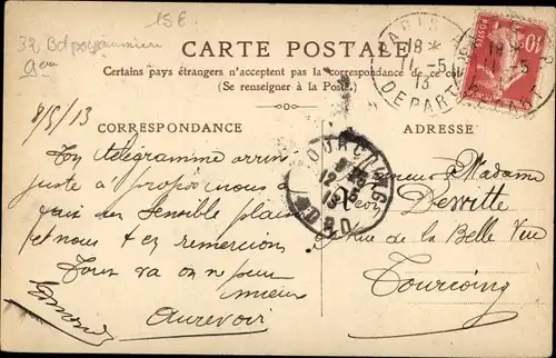 Ak Paris IX., Straßenpartie, Hotel, Passanten, Autos