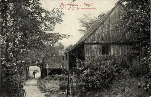 Ak Bad Brambach im Vogtland, Röthenbachmühle