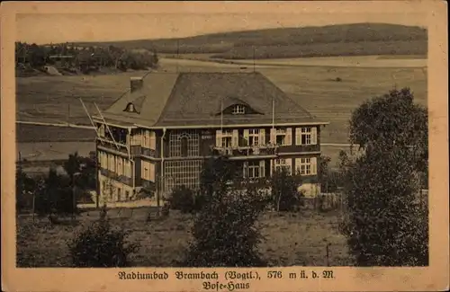 Ak Bad Brambach Vogtland, Bose-Haus