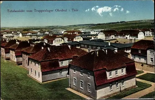 Ak Ohrdruf Thüringen, Totalansicht vom Truppenlager
