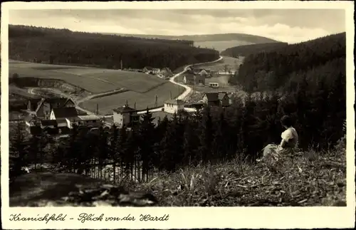 Ak Kranichfeld in Thüringen, Blick von der Hardt