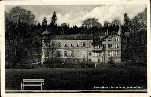 Ak Elend Harz, Ferienheim Waldmühle, Außenansicht