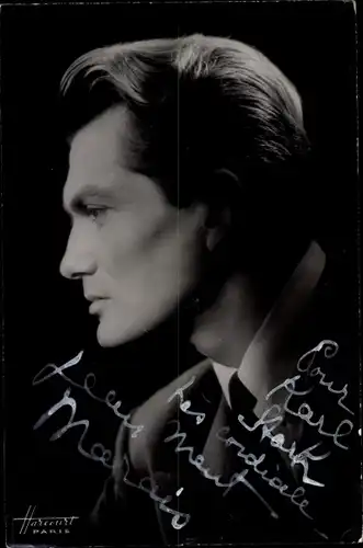 Ak Schauspieler Jean Marais, Portrait, Autogramm