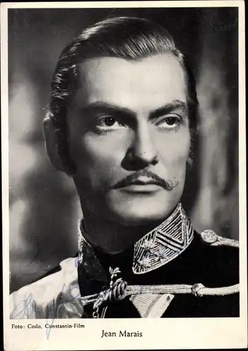 Ak Schauspieler Jean Marais, Portrait, Autogramm