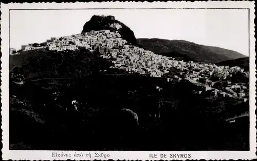 Ak Insel Skyros Griechenland, Stadt, Gesamtansicht