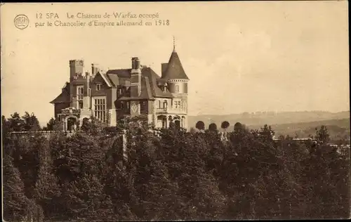 Ak Spa Wallonie Lüttich, Le Chateau de Warfaz