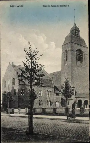 Ak Wik Kiel, Marine Garnisonskirche