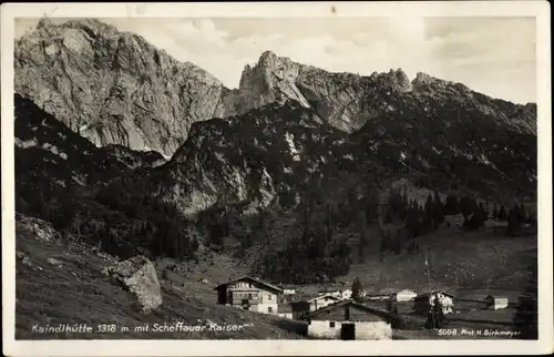 Ak Scheffau am Wilden Kaiser Tirol Österreich, Kaindlhütte