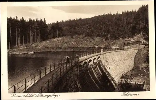 Ak Karpacz Krummhübel im Riesengebirge Schlesien, Talsperre
