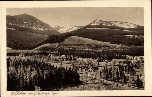 Ak Wilcza Poręba Wolfshau Karpacz Krummhübel Riesengebirge Schlesien, Panorama