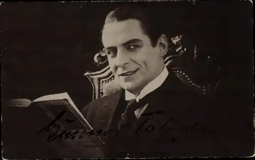 Foto Ak Schauspieler Gunnar Tolnæs, Portrait, Autogramm