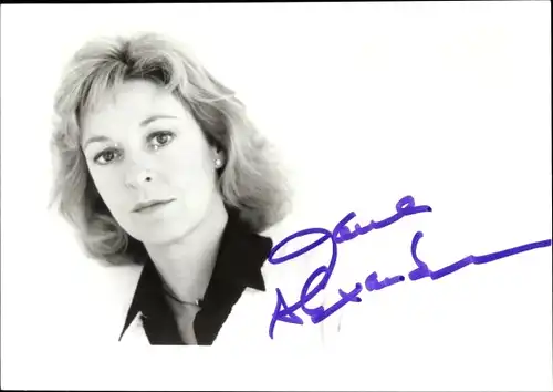 Foto Schauspielerin Jane Alexander, Portrait, Autogramm