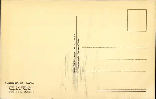 Ak Loyola Baskenland Spanien, Santuario de Loyola, Cupula y Escalera