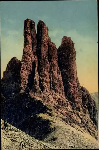 Ak Torri di Vajolet Vajolettürme Rosengarten Dolomiten Südtirol, Landschaft