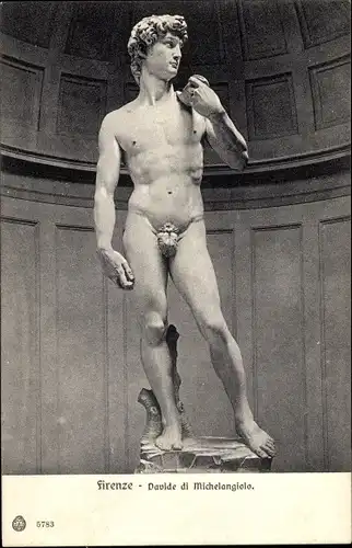Ak Firenze Florenz Toscana, David von Michelangelo