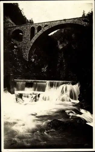 Ak Slowenien, Vintgar, Brücke