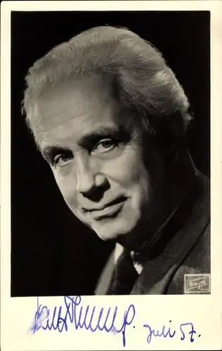 Ak Schauspieler Hans Thimig, Portrait, Autogramm