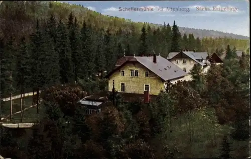 Ak Schellerhau Altenberg Sächsisches Erzgebirge, Schellermühle