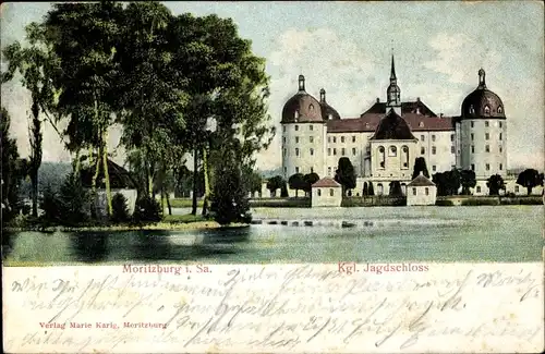 Ak Moritzburg in Sachsen, Kgl. Jagdschloss