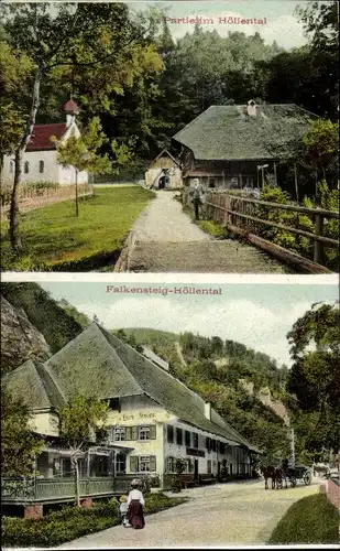 Ak Buchenbach im Schwarzwald, Falkenstein, Straßenpartie