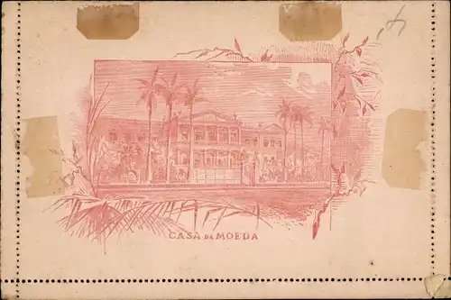 Ganzsachen Ak Brasilien, 80 Reis, Casa da Moeda