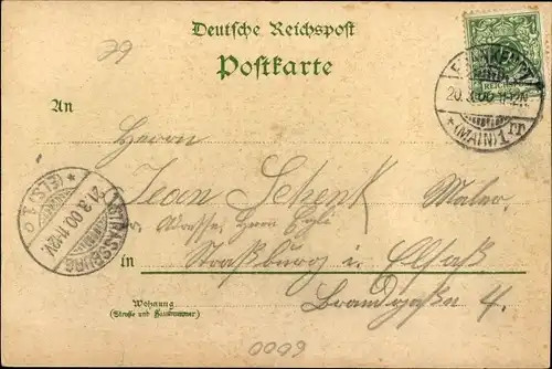 Passepartout Ak Frankfurt am Main, Malerpalette, Schmetterling, Opernhaus, Palmengarten