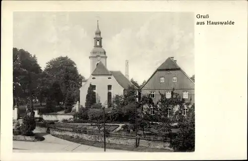 Ak Hauswalde Großröhrsdorf in Sachsen, Kirche