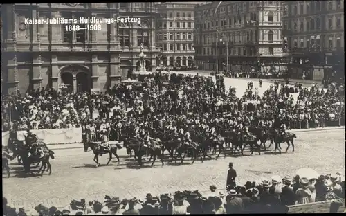 Ak Wien, Kaiser-Jubiläums-Huldigungs-Festzug 1848-1908, Fest